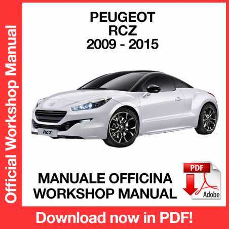 Workshop Manual Peugeot RCZ