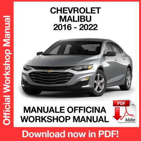 Workshop Manual Chevrolet Malibu