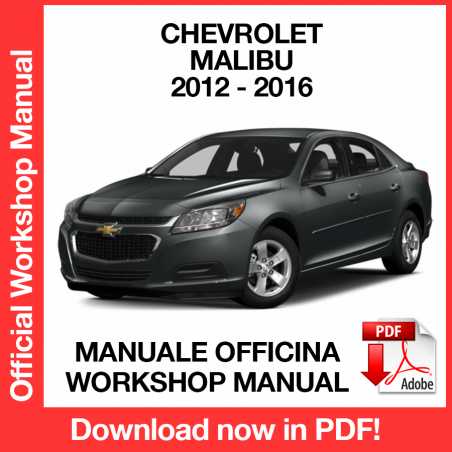Workshop Manual Chevrolet Malibu