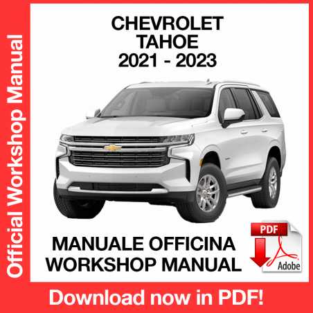Workshop Manual Chevrolet Tahoe