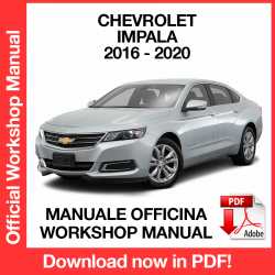 Workshop Manual Chevrolet Impala
