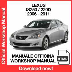 Manuale Officina Lexus IS250 / 220D