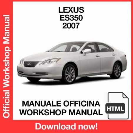 Workshop Manual Lexus ES350