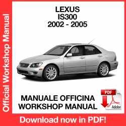 Manuale Officina Lexus IS300