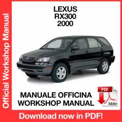 Manuale Officina Lexus RX300