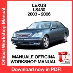 Workshop Manual Lexus LS430