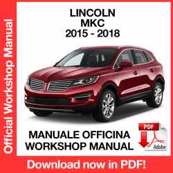 Workshop Manual Lincoln MKC