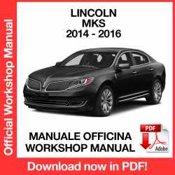 Manuale Officina Lincoln MKS