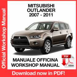 Workshop Manual Mitsubishi Outlander