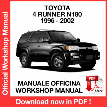 Manuale Officina Toyota 4 Runner III N180 Manuale Officina Toyota 4 Runner III N180