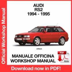 Manuale Officina Audi RS2 Avant