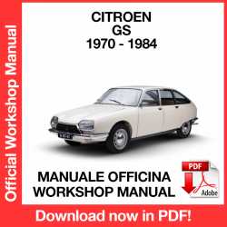 Manuale Officina Citroen GS GSA