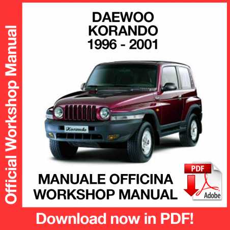 Manuale Officina Daewoo Korando