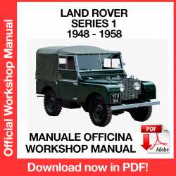 Manuale Officina Land Rover Series 1