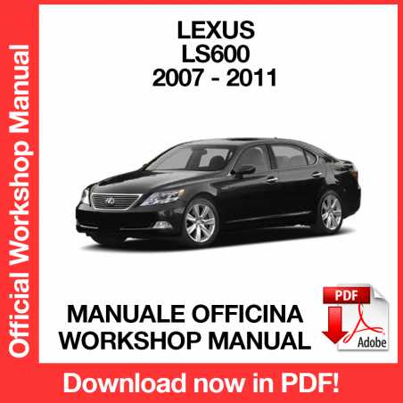 Manuale Officina Lexus LS600