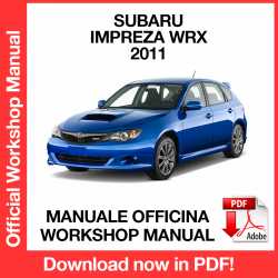 Manuale Officina Subaru Impreza WRX STI GE