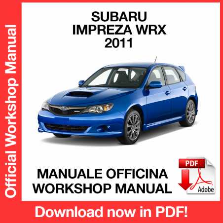 Manuale Officina Subaru Impreza WRX STI GE