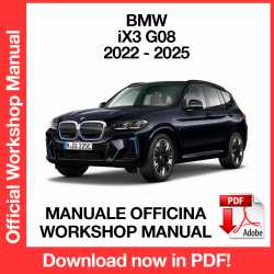 Manuale Officina BMW iX3 G08 (2022-2025) (EN)