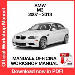 Manuale Officina BMW M3 E90 E92 E93