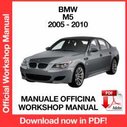 Manuale Officina BMW M5 E60 E61