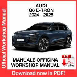 Manuale Officina Audi Q6 e-tron (2024-2025) (EN)