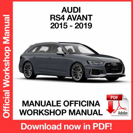Manuale Officina Audi RS4 Avant (2015-2019) (EN) Manuale Officina Audi RS4 Avant (2015-2019) (EN)