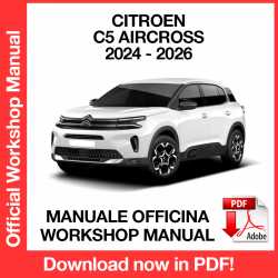 Manuale Officina Citroen C5 Aircross (2024-2026) (ITA)