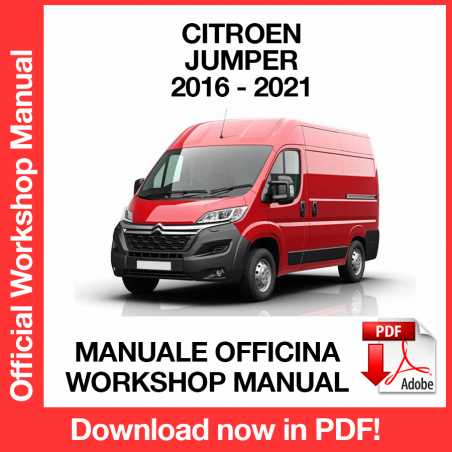 Workshop Manual Citroen Jumper (2016-2021) (ITA)