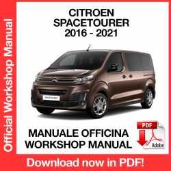 Manuale Officina Citroen Spacetourer (2016-2021) (ITA)