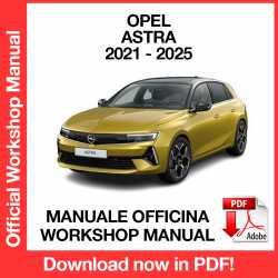 Manuale Officina Opel Astra L (2021-2025) (ITA)