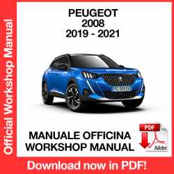 Manuale Officina Peugeot 2008 (2019-2021) (ITA)