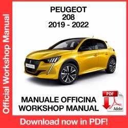 Manuale Officina Peugeot 208 (2019-2022) (ITA)