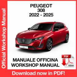 Manuale Officina Peugeot 308 (2022-2025) (ITA)