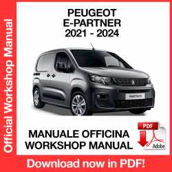 Manuale Officina Peugeot e-Partner (2021-2024) (ITA)