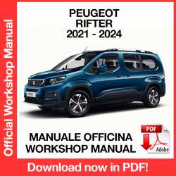 Manuale Officina Peugeot Rifter (2021-2024) (ITA)