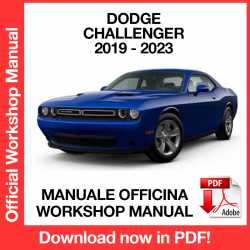 Manuale Officina Dodge Challenger (2019-2023) (EN)