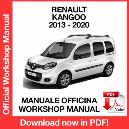Manuale Officina Renault Kangoo (2013-2017) (EN)