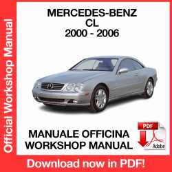 Manuale Officina Mercedes Benz CL (2000-2006) (EN)