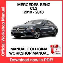 Manuale Officina Mercedes Benz CLS (2010-2018) (EN)