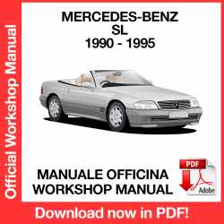 Manuale Officina Mercedes Benz SL (1990-1995) (EN)