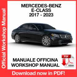 Manuale Officina Mercedes Benz E Class W213 (2017-2023) (EN)