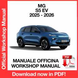 Manuale Officina Saic MG S5 EV (2025-2026) (EN)