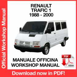 Manuale Officina Renault Trafic I (1988-2000) (EN)