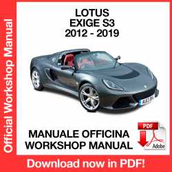 Manuale Officina Lotus Exige S3 (2012-2019) (EN)