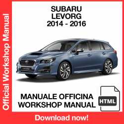 Manuale Officina Subaru Levorg (2014-2016) (EN)
