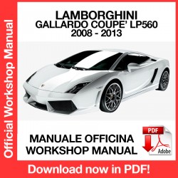 Workshop Manual Lamborghini Gallardo Coupe LP560