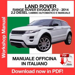 Workshop Manual Land RoverRange Rover Evoque