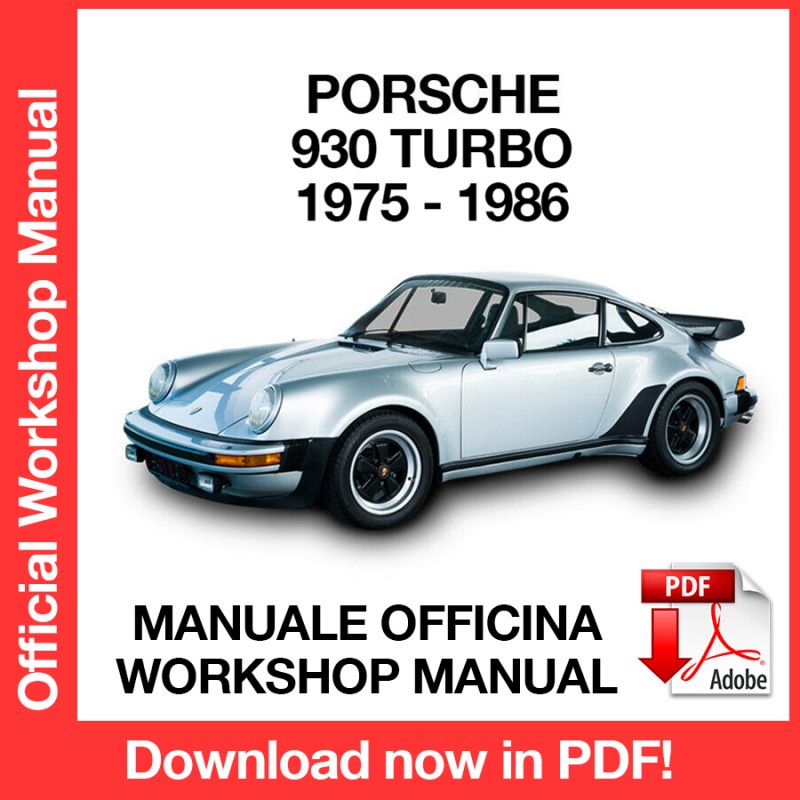 Manuale Officina Porsche 911 930 Turbo