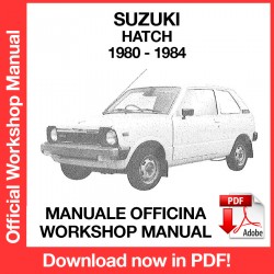 Workshop Manual Suzuki Hatch