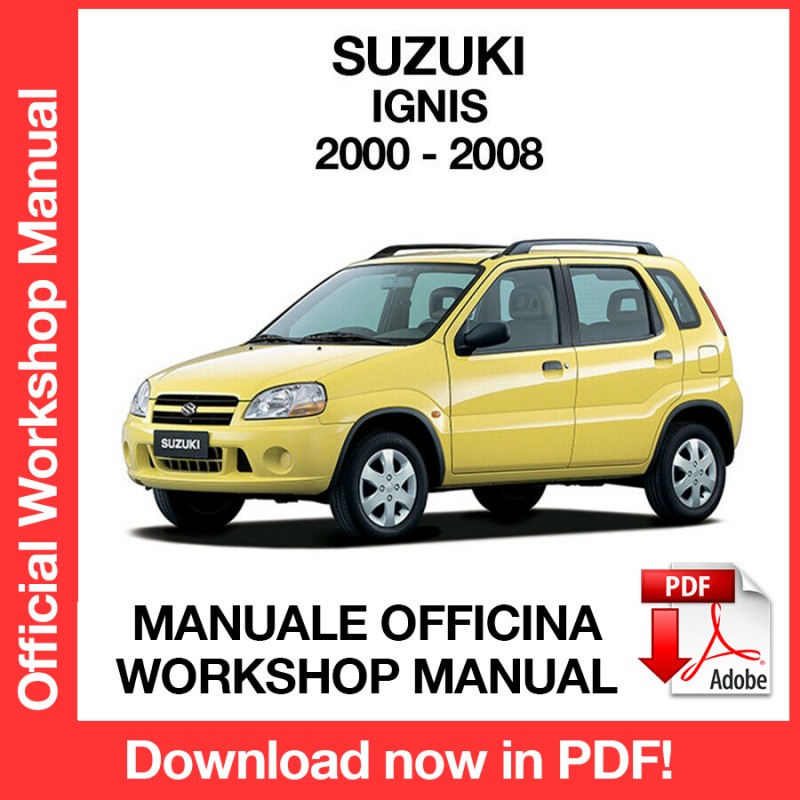 Service Manuale Officina Riparazione Workshop ENG SUZUKI IGNIS 2000 2008 